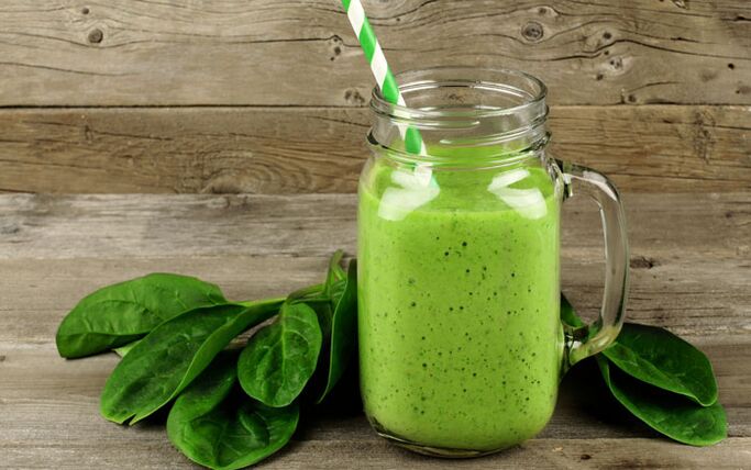 Frullato disintossicante ai semi di lino verde - Agitare per bere a stomaco vuoto